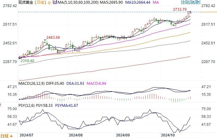 黄金市场分析：在多重有利因素推动下 黄金多头屡创新高